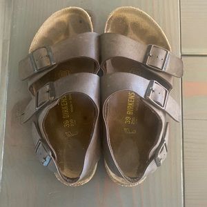Birkenstock size women’s 8 two strap Milano sandals